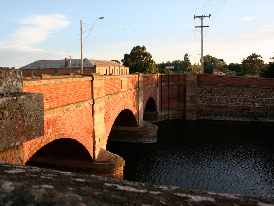 The Red Brick Arches of Campbell Town's Red Bridge